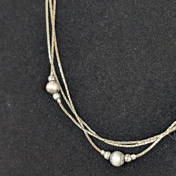 (2/$20) Vintage 3-Strand Chain Necklace - Picture 3 of 5